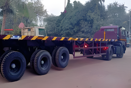 40ft Flat Bed Trailer with Coil Guard